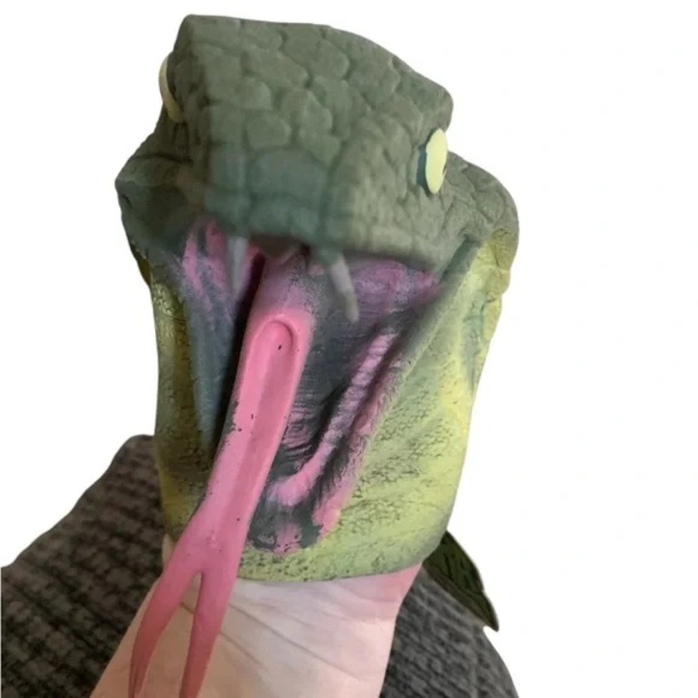 Green and Pink Reptile Puppet